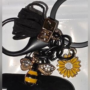 Bee and Sunflower Themed Keychain